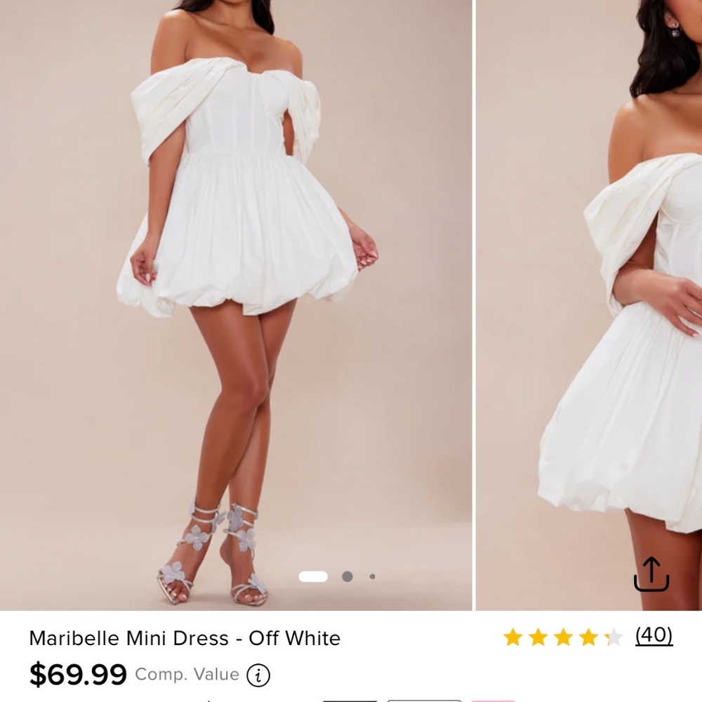 Beautiful bridal mini dress